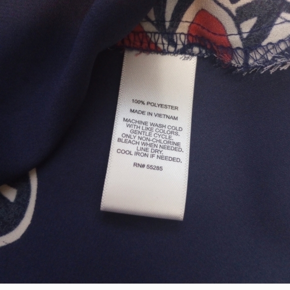 Express The Portofino Shirt Navy & Pink Floral Size SP - Picture 8 of 13